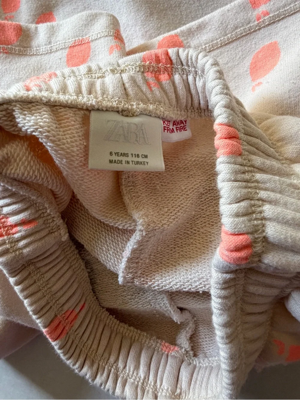 Zara Kids Fruit Print Sweatshirt & Shorts Matching Set Size 6